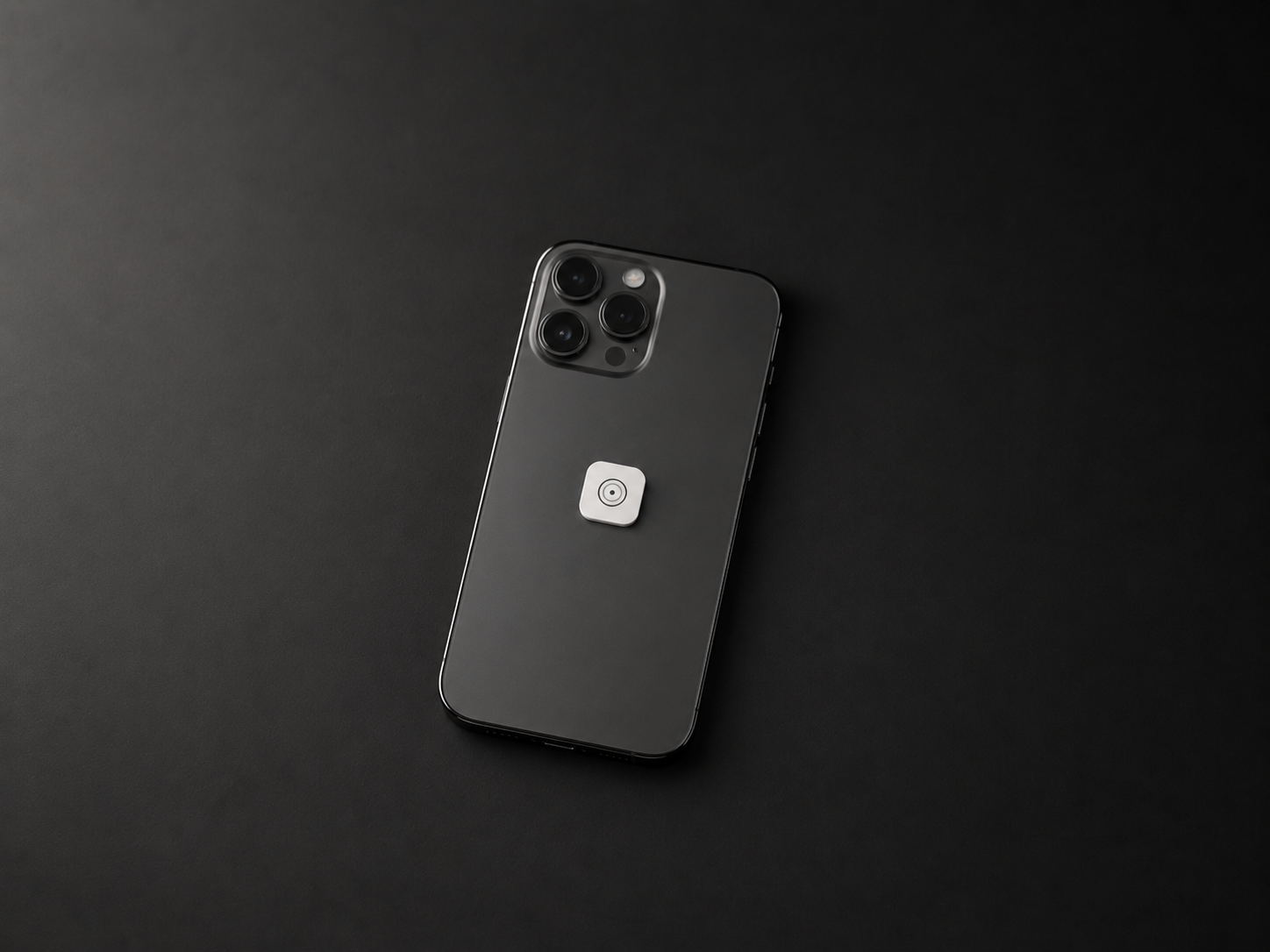 NFC sticker on the back of a phone
